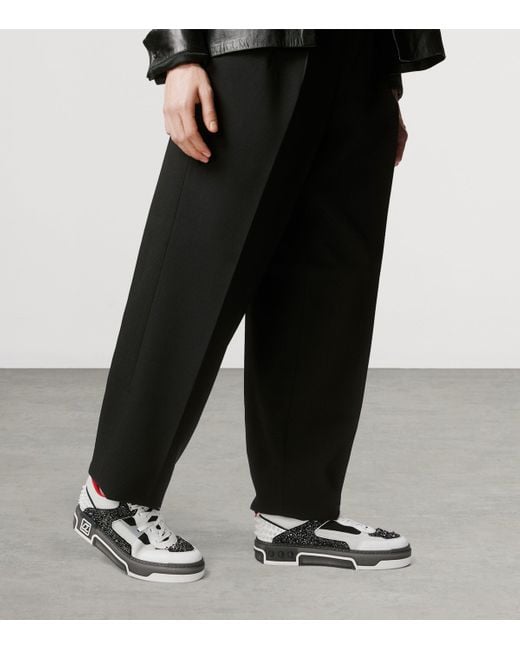 Christian Louboutin White Astroloubi Strass Eternity Sneakers for men