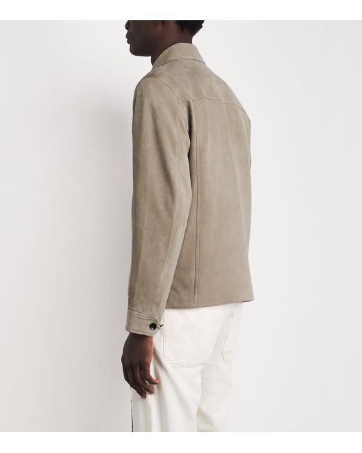 Rag & Bone Brown Suede Panelled Jacket for men