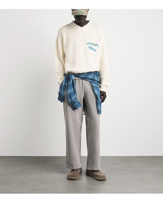 CHERRY LA Gray Hollywood Parachute Straight Sweatpants for men