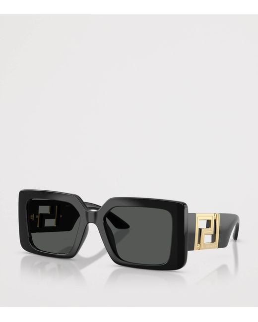 Versace Black Injected Ve4505U Square Sunglasses