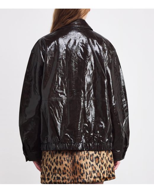 Maje Black Faux Leather Jacket