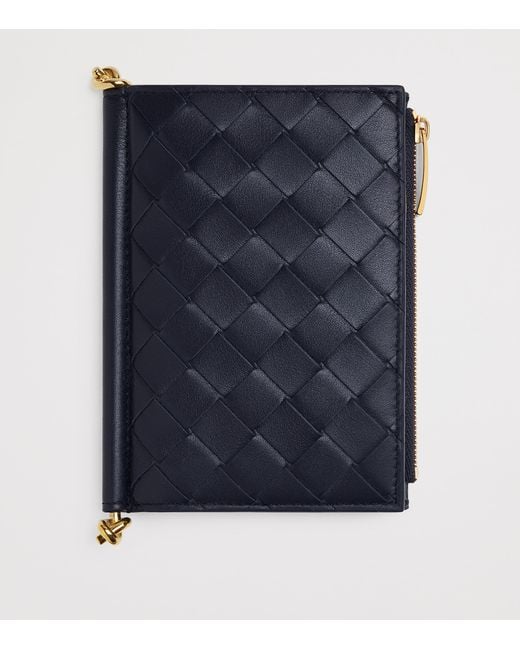 Bottega Veneta Blue Medium Leather Solstice Wallet