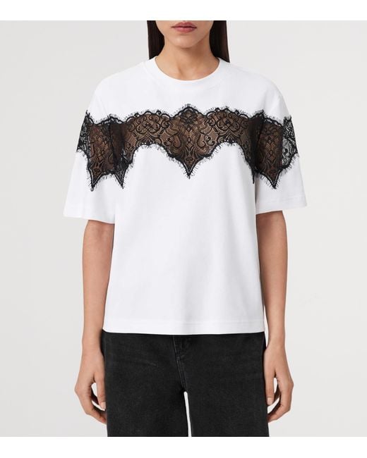 AllSaints Black Organic Cotton Lisa T-Shirt