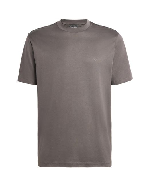 Emporio Armani Gray Eagle T-Shirt for men