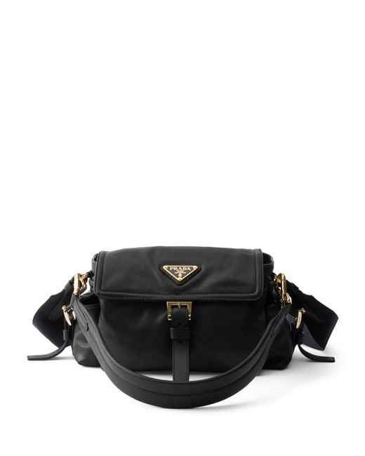 Prada Black Leather Explore Shoulder Bag