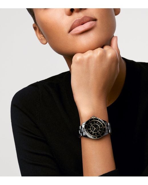 Chanel Black Ceramic And J12 Watch
