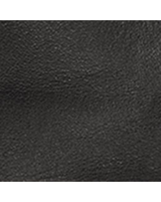 Aspinal Black Cashmere-Wool-Lined Leather Gloves