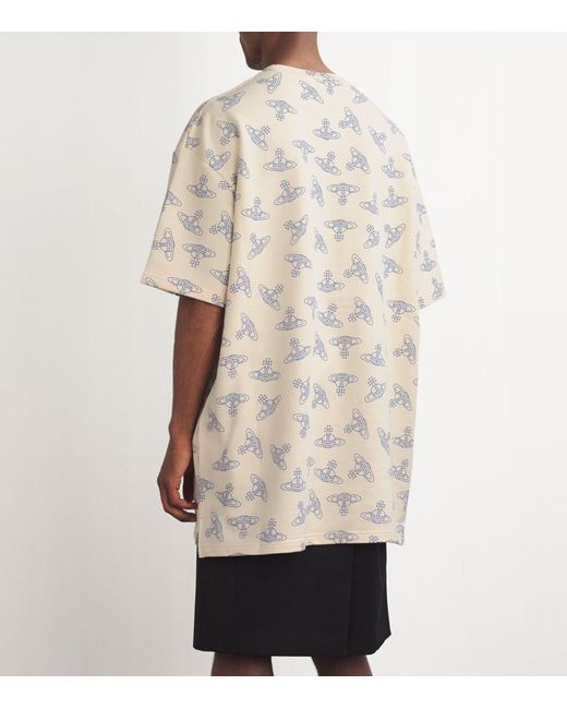 Vivienne Westwood White Oversized Orb T-Shirt for men