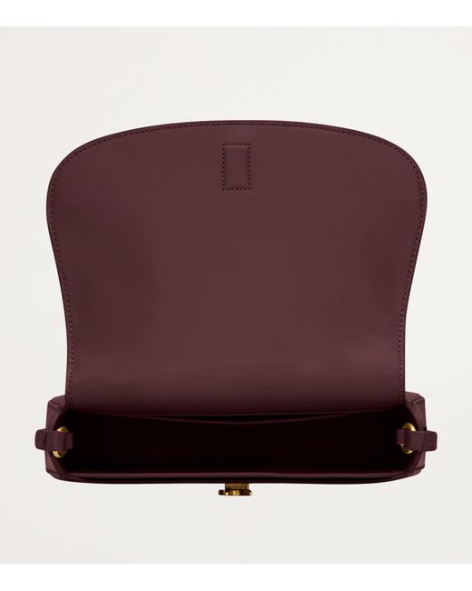 Saint Laurent Purple Mini Flap Shoulder Bag