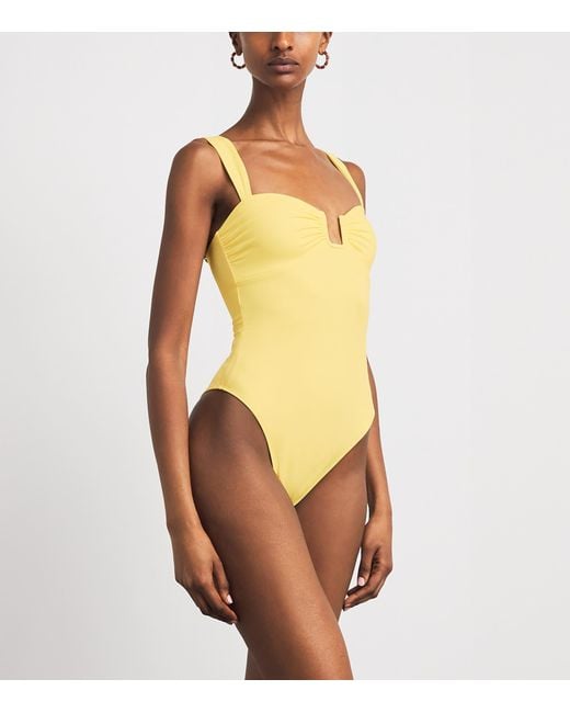 Away That Day Yellow Cannes Swimsuit
