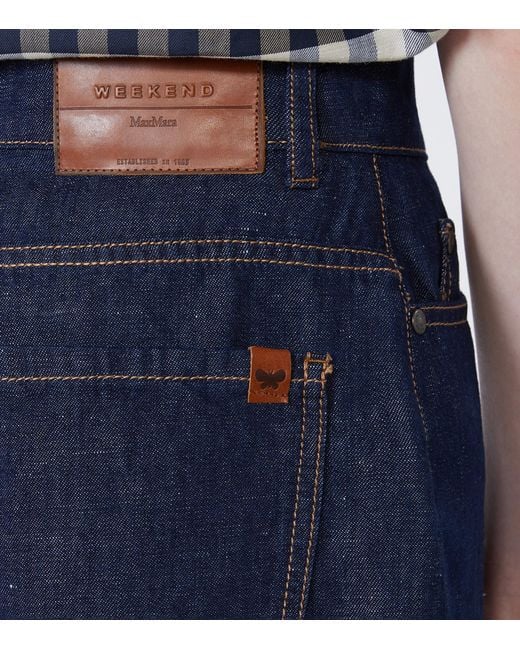 Weekend by Maxmara Blue Denim Shorts