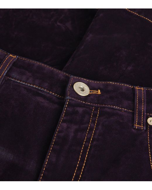 Eleventy Blue Velvet Trousers