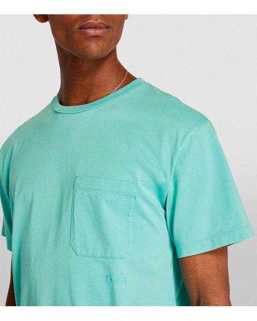 FRAME Green Cotton T-shirt for men