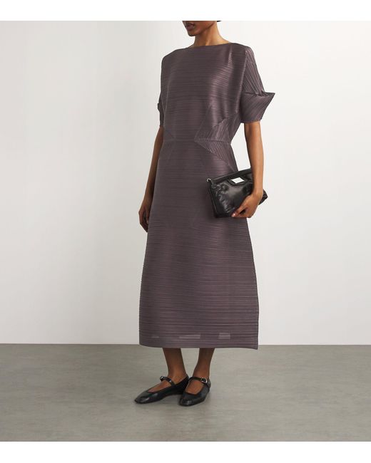 Pleats Please Issey Miyake Pleated Chili Peppers Dress in Pleats Please Issey Miyake Pleated Chili Peppers Dress in