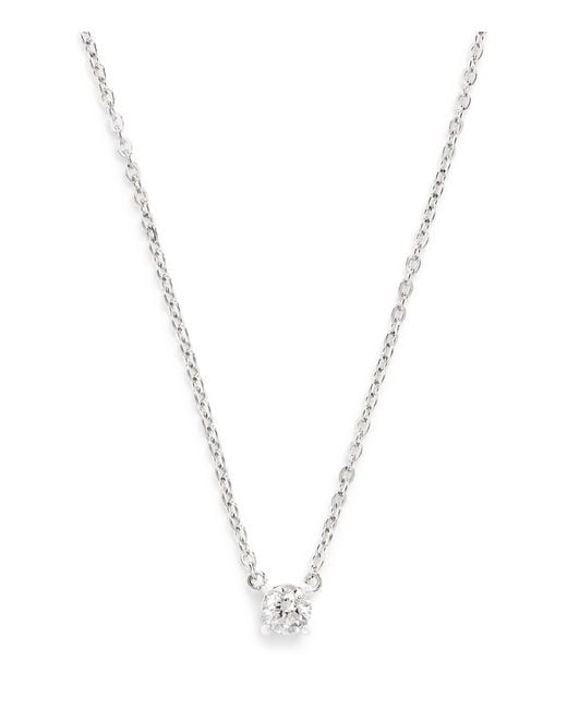 Harrods Metallic And Diamond Pendant Necklace
