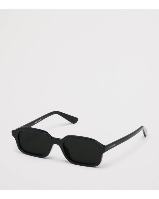 McQueen Black Rectangular Sunglasses
