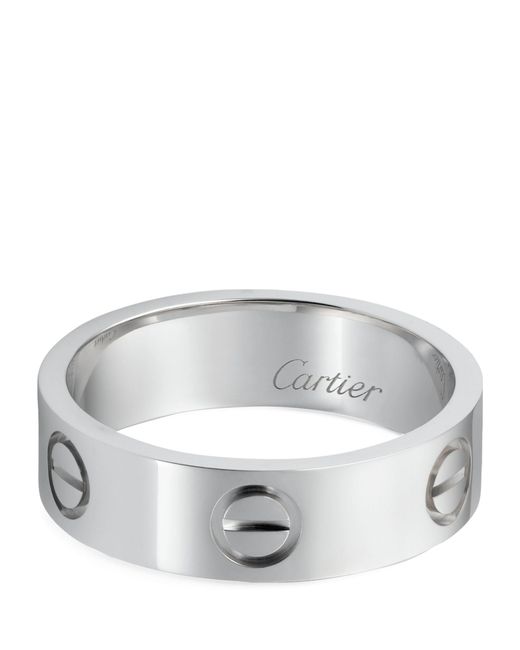 Cartier White Platinum Love Ring