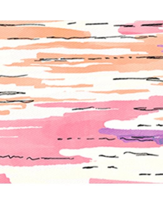 Weekend by Maxmara Pink Silk Lake Print Scarf