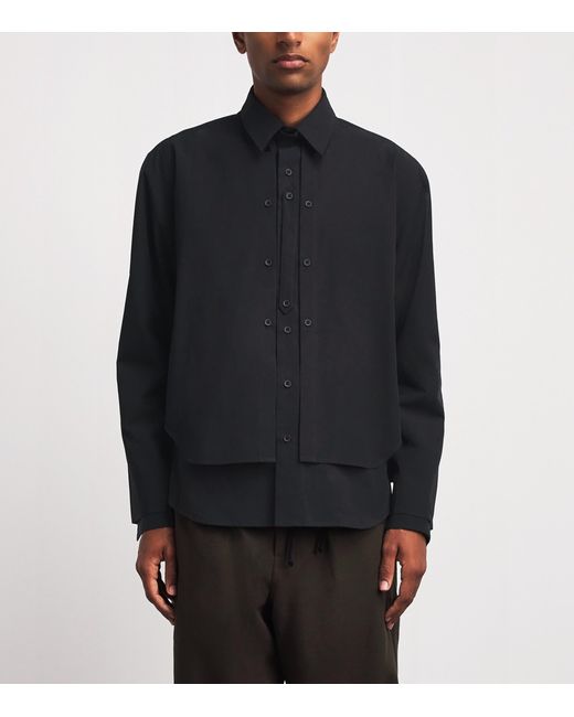 Craig Green Black Cotton Panelled Shirt for men