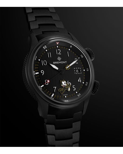 Bremont Black X Felix The Cat Titanium Altitude Mb Meteor Pilot's Watch for men