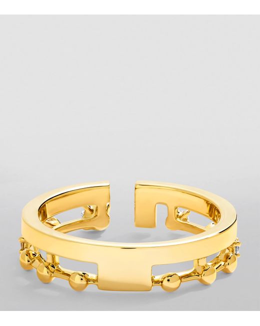 Marli New York Metallic And Diamond Avenues Index Ring