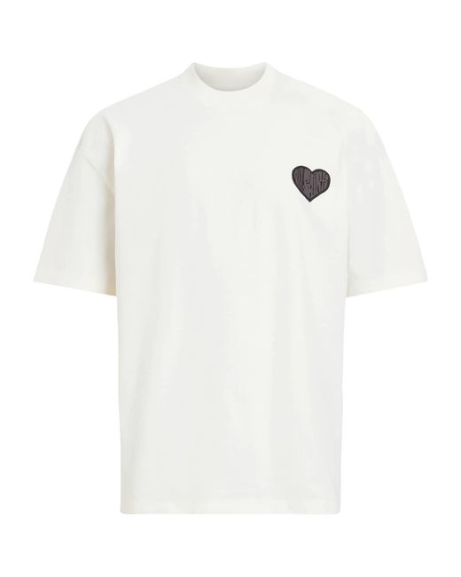AllSaints White Organic Cotton Lover T-Shirt for men