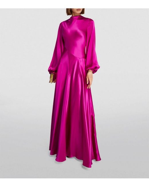 Roksanda Pink Silk Amaranita Maxi Dress