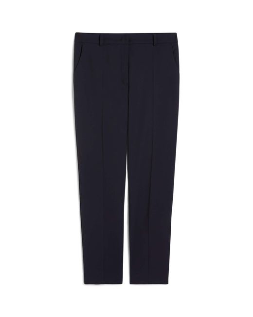 Weekend by Maxmara Blue Ankle-Length Cigarette Trousers