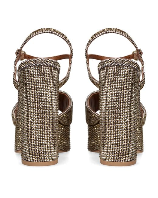 Kurt Geiger Brown Kensington Platform Sandals 125