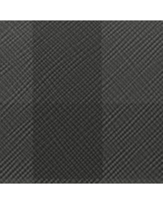 Burberry Black Leather-Trim Check Wash Bag for men