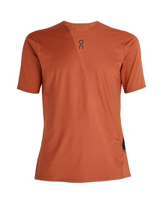 On Shoes Orange Ultra-t T-shirt for men