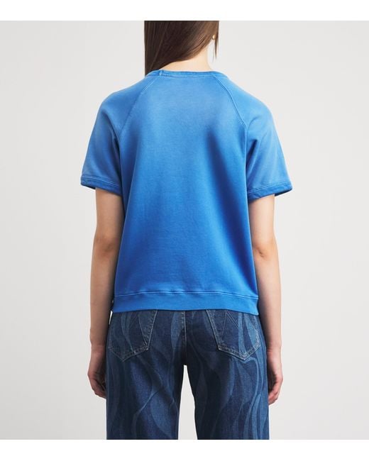 Mother Blue Cotton The Concert T-Shirt