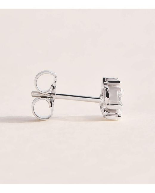Suzanne Kalan Natural And Diamond Princess Cluster Stud Earrings