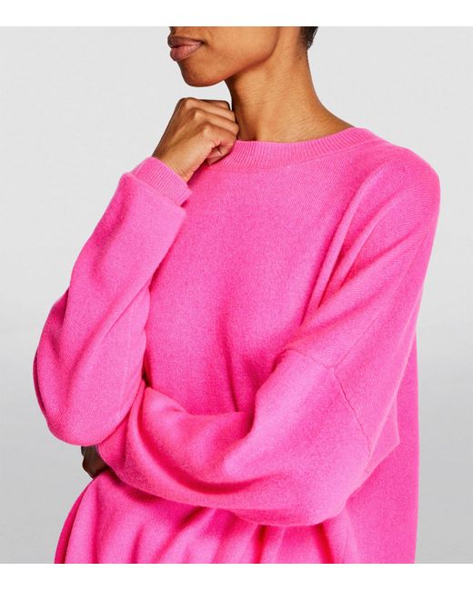 Crush Pink Cashmere Nessie Boyfriend Sweater