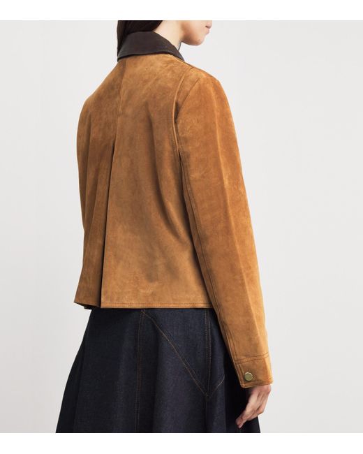 Veronica Beard Brown Cropped Whiskey Walters Barn Jacket