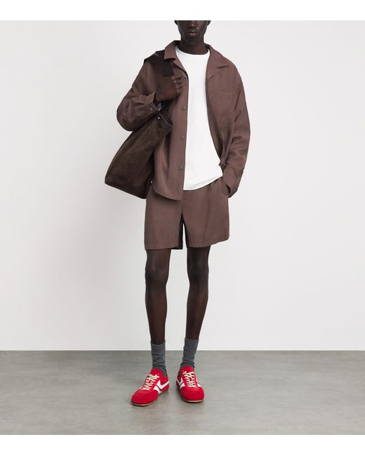 FRAME Brown Camp Collar Shirt for men