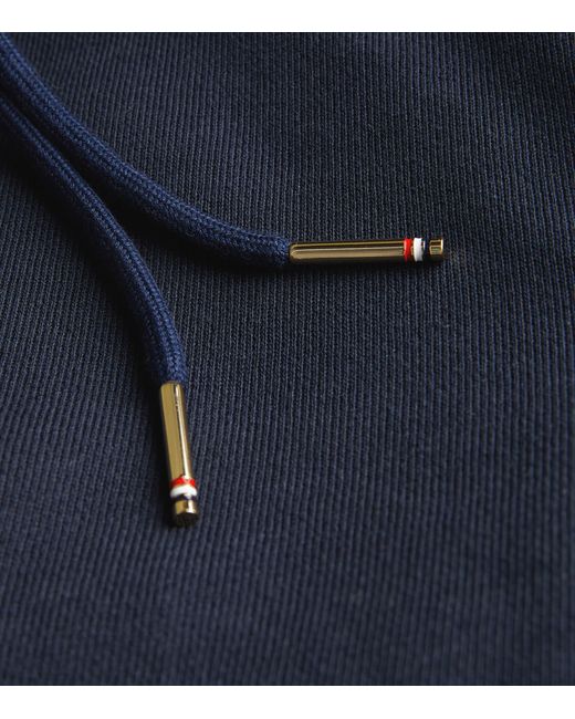 Thom Browne Blue Four-Stripe Sweatpants for men