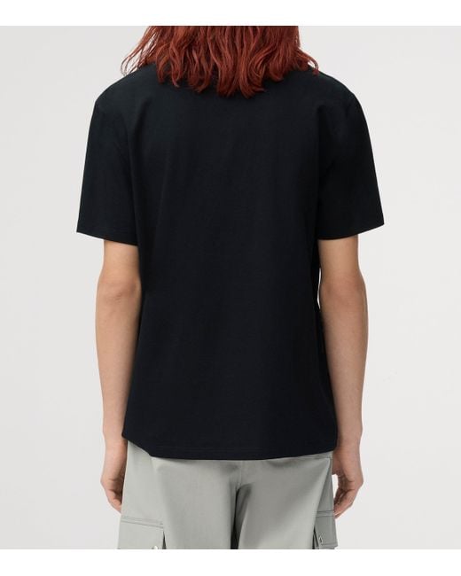Loewe Black Relaxed Fit Cotton T-Shirt for men