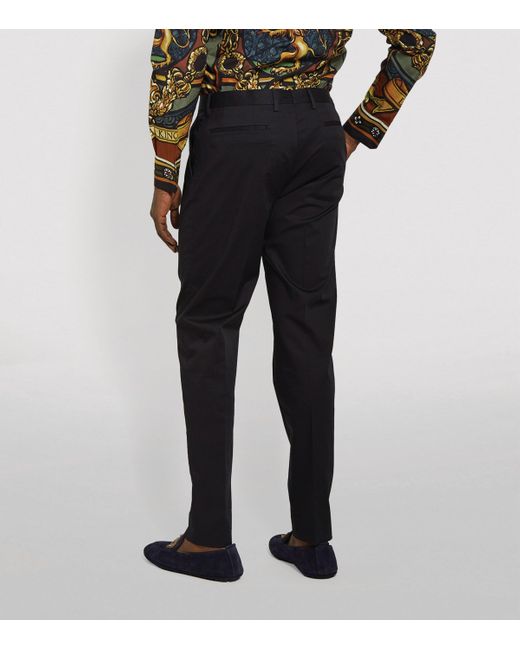 Dolce & Gabbana Black Tailored Trousers for men