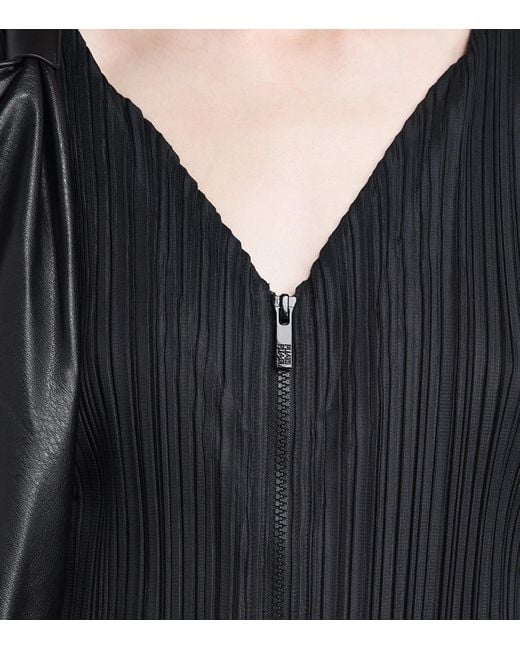 Pleats Please Issey Miyake Black Fluffy Basics Jumpsuit