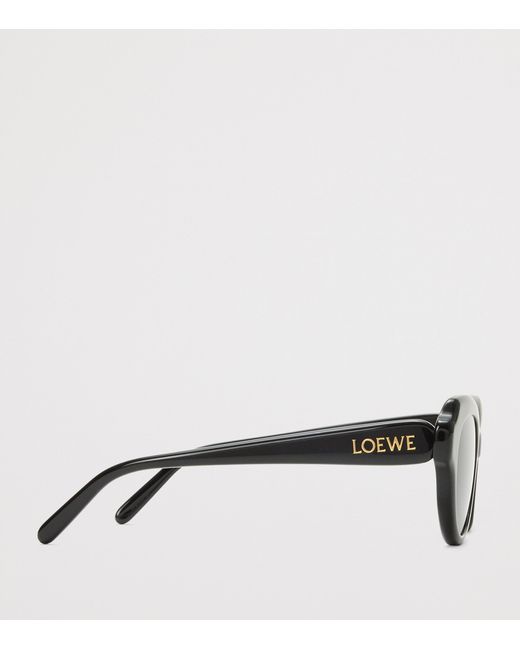 Loewe Black Acetate Swan Slim Sunglasses