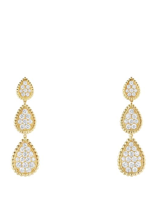 Boucheron Metallic Serpent Bohème Pendant Earrings