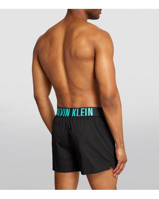 Calvin Klein Black Stretch-cotton Intense Power Boxer Shorts (pack Of 2) for men
