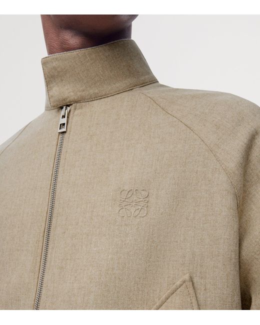Loewe Natural Wool-Blend Bomber Jacket for men