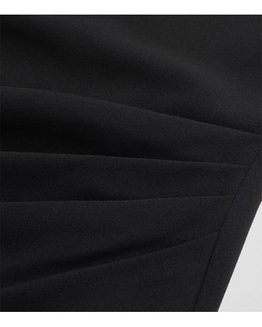 The Kooples Black Draped-detail Mini Dress