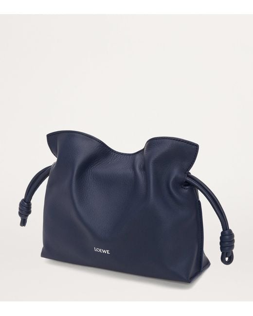 Loewe Blue Mini Leather Flamenco Purse