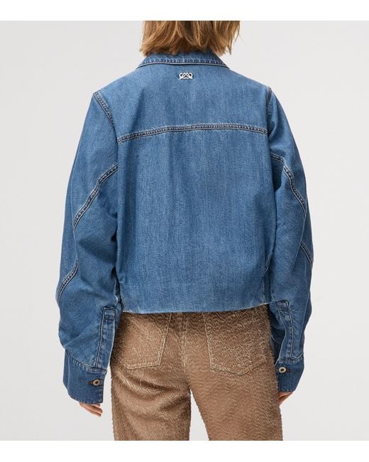Loewe Blue Denim Oversized Jacket