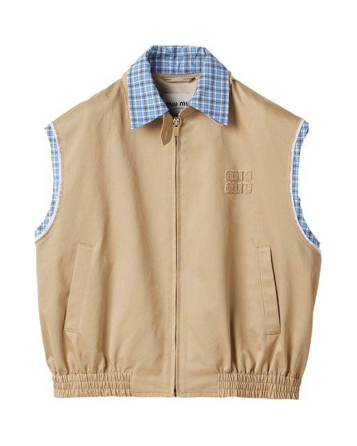 Miu Miu Natural Layered Vest