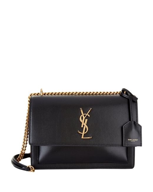 Saint Laurent Black Medium Sunset Shoulder Bag