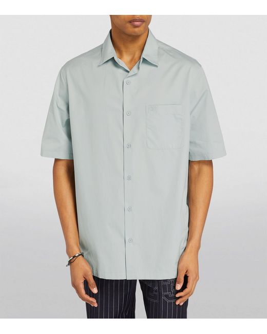 Off-White c/o Virgil Abloh Gray Heavy-cotton Bowling Shirt for men